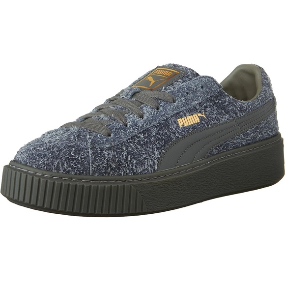 Puma | Fuzzy Suede Platform Elemental | Steel Grey & Grey - Picture 6 of 16